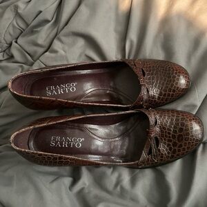 Franco Sarto Women's Snakeskin Pattern Flats